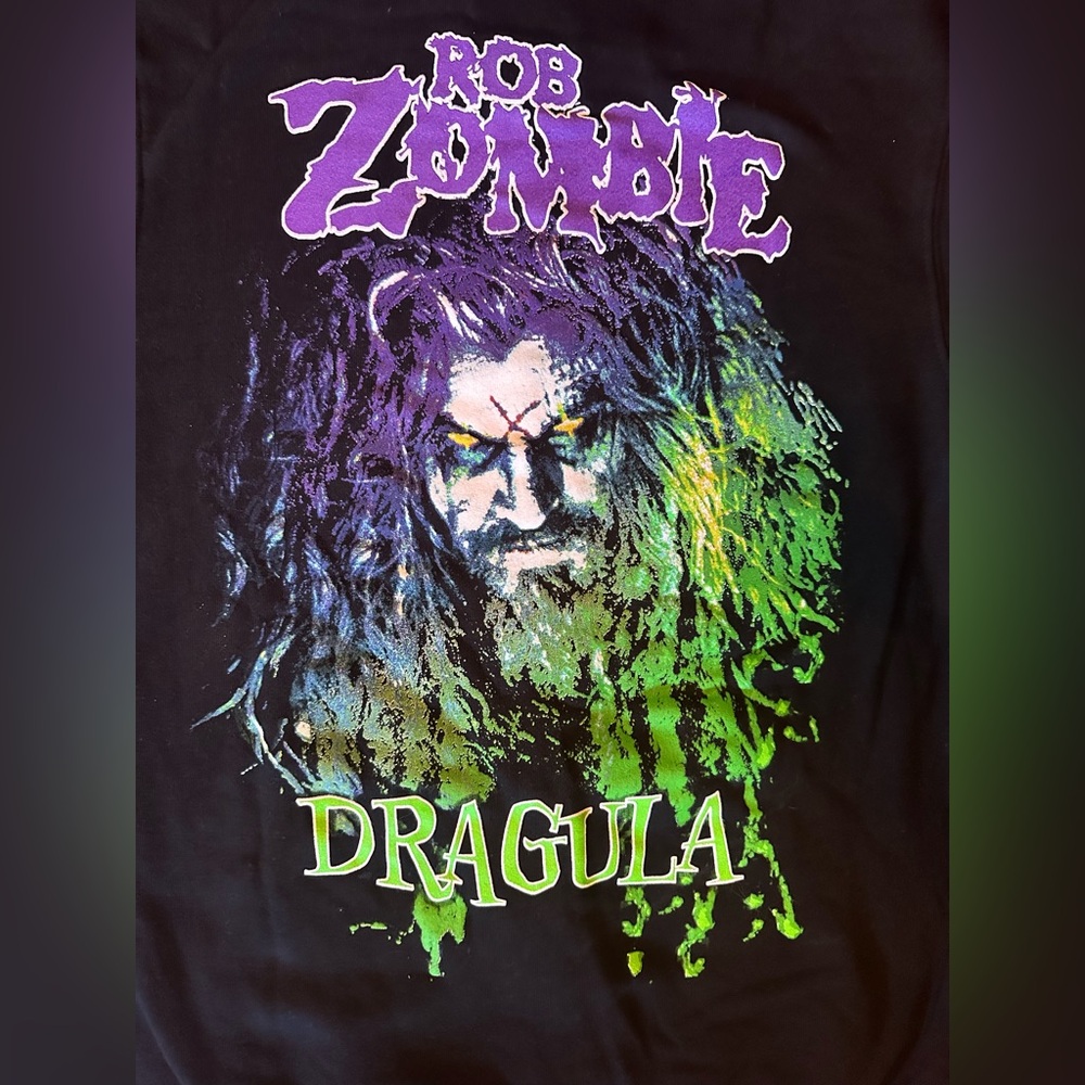 Hot Topic Black Rob Zombie Dragula Graphic Hoodie